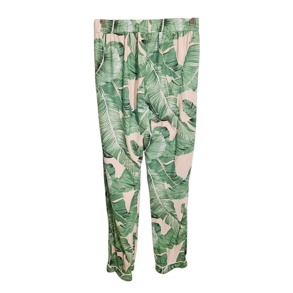 Ekouaer | Women's Leafy Green Printed Pajama or Lounge Pants (Size Small) - Picture 8 of 8